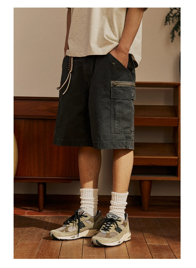 Zippered Pocket Shorts