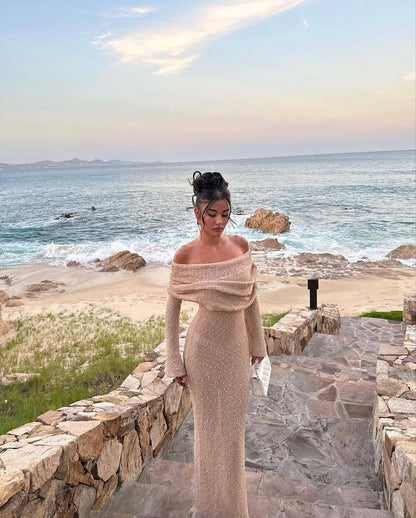 Nayara | Maternity Off Shoulder Maxi Dress