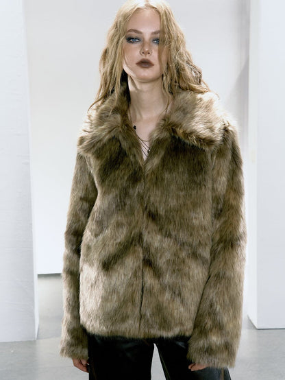 Eco- Fur Short Coat