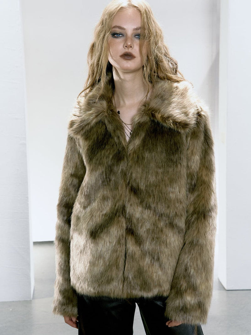 Eco- Fur Short Coat