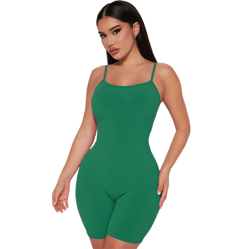 Clothing Summer Thread Sling Hip Lifting Beauty Back Jumpsuit