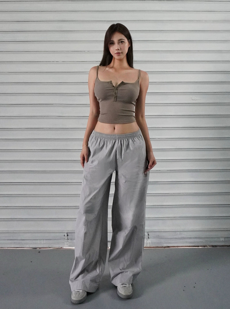 Low-rise Wide-leg Athletic Cargo Pants