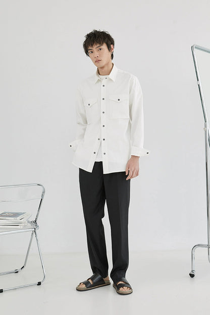 Double-pleated Comfort Dress Pants