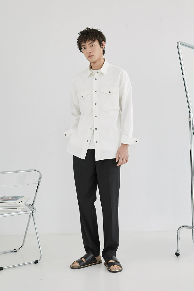 Double-pleated Comfort Dress Pants