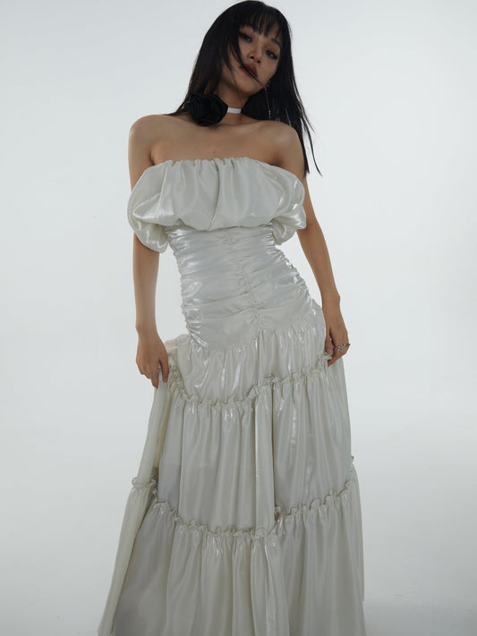 Off-shoulder Maxi Dress