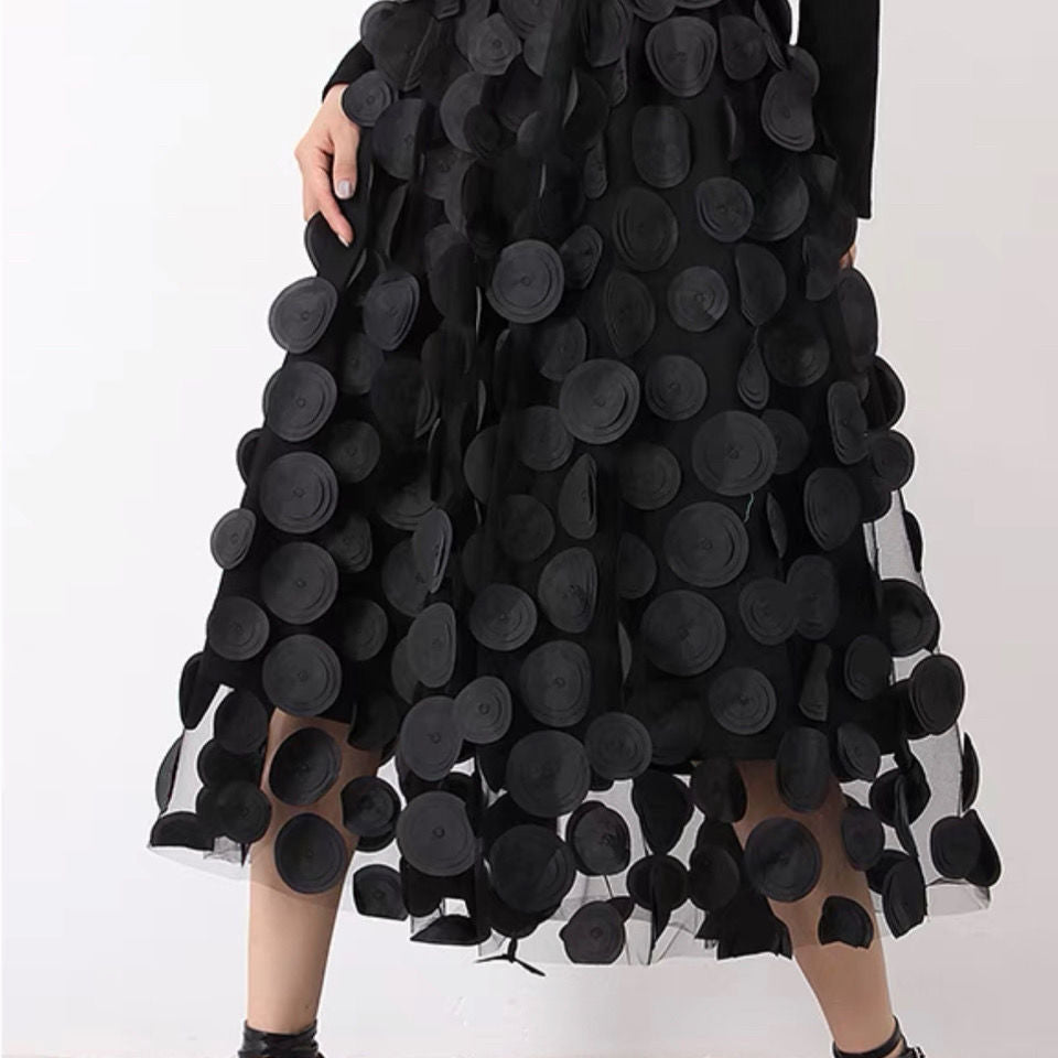 Retro A-line Large Swing Skirt