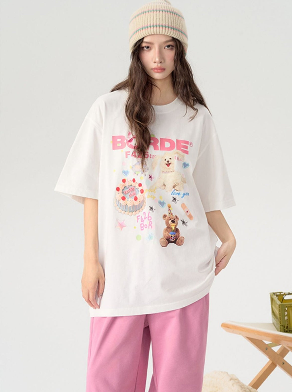 Assorted Cake Pattern T-shirt