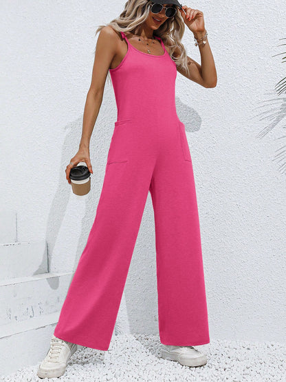 Clothing Summer Sleeveless Suspender Jumpsuit