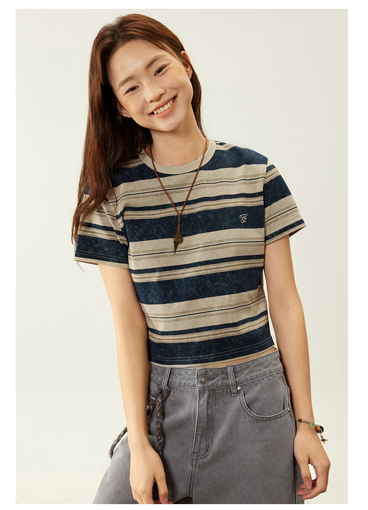 Octopusme Retro Striped T-shirt