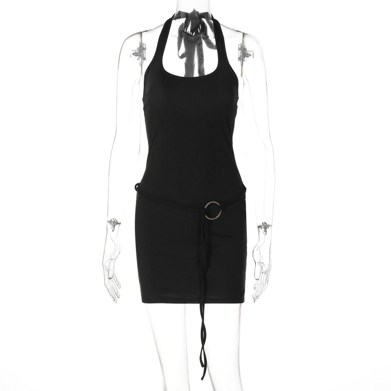 Cali Halter Ring Midi Dress