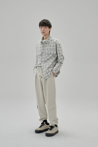 Draping Drawstring Cargo Pants