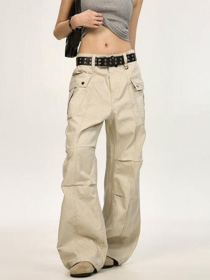 Relaxed Canvas Cargo Pants
