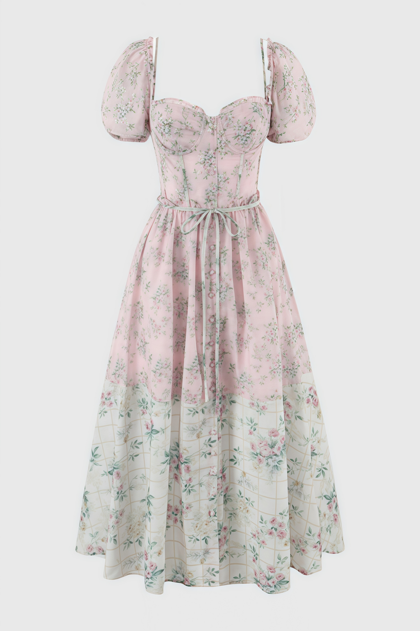 Nylta Pink Chiffon Midi Dress