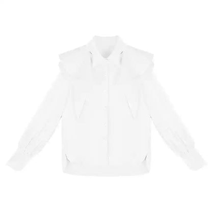 Fox Charm Ruffle Blouse