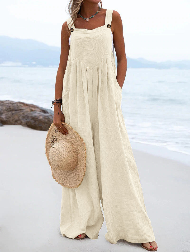 Clothing Summer Jumpsuit Color Wide Leg Jumpsuit