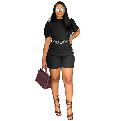 Round Neck Waist Controlled Jumpsuit