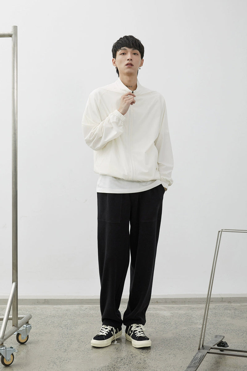 Drawstring Wide-leg Athletic Pants