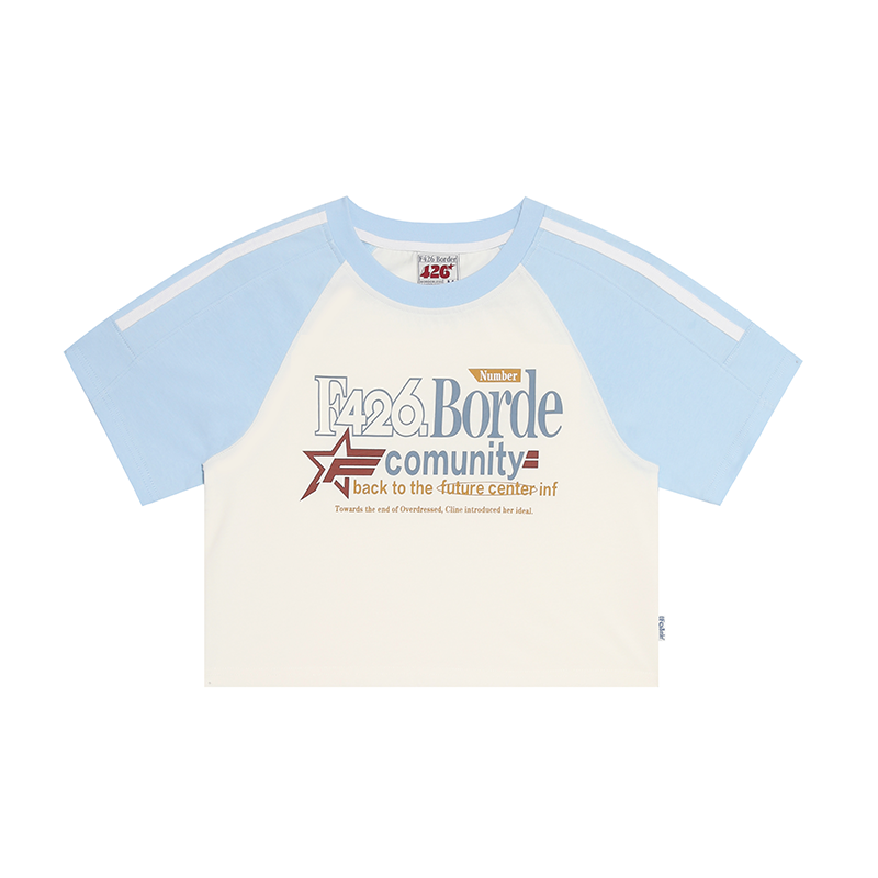 Contrasting Star Letter T-shirt