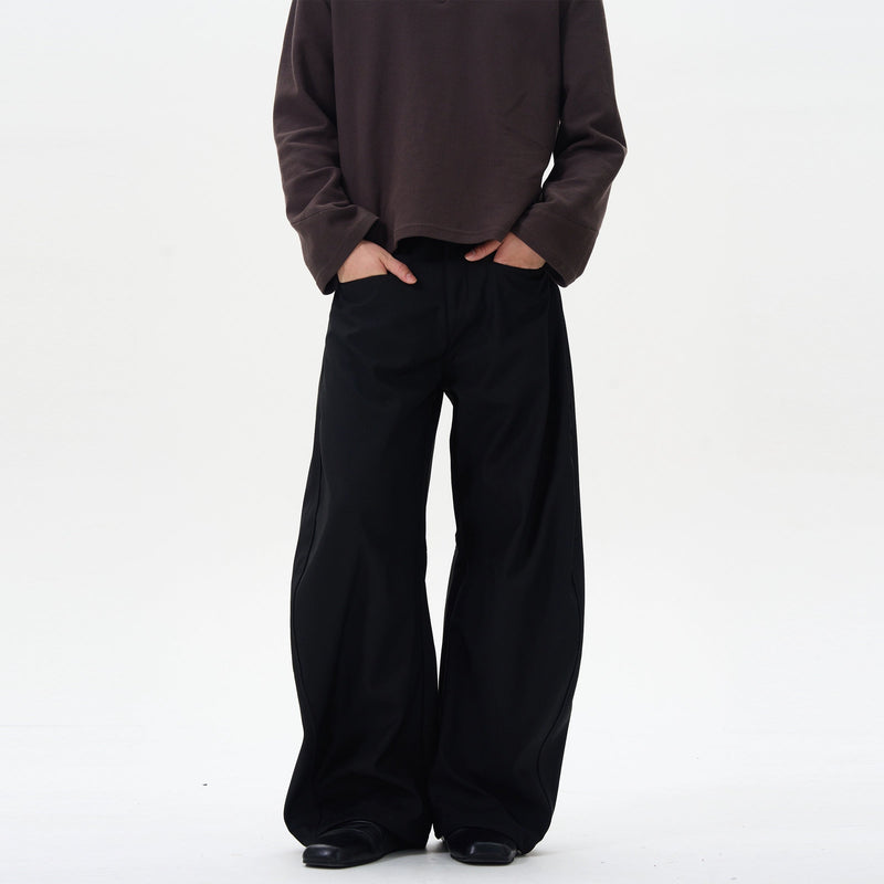 Black Wide-leg Palazzo Pants