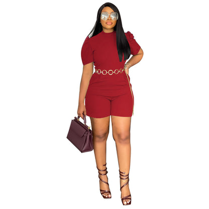 Round Neck Waist Controlled Jumpsuit
