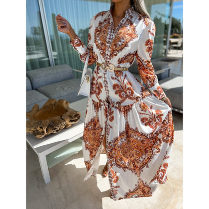 Spring Summer Maxi Dress Loose Vacation Dress