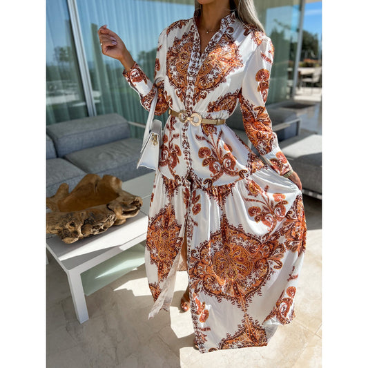 Spring Summer Maxi Dress Loose Vacation Dress