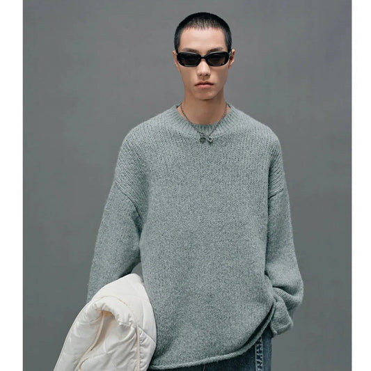 Lined Sweater With Drop Shoulder