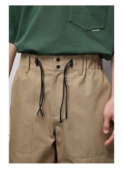 Wide Relaxed Straight-cut Cropped/mid-length Pants