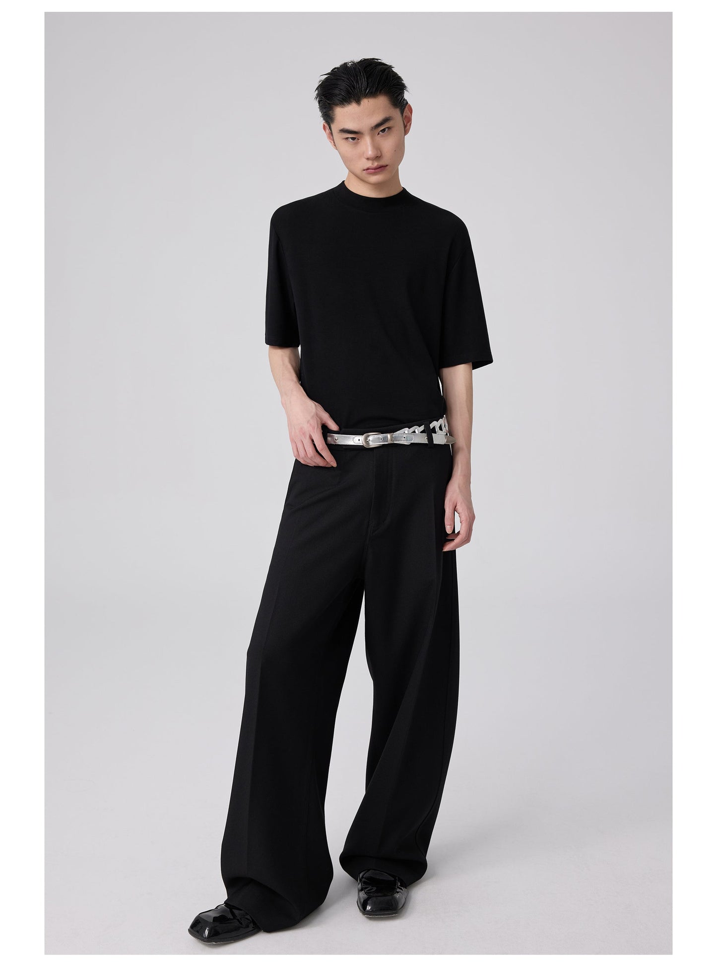 Wool Slim-fit Turtleneck T-shirt