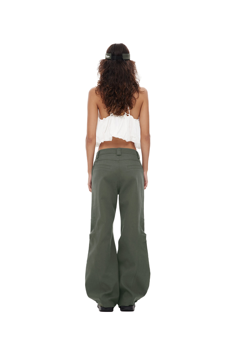 Military Green Cargo Pants