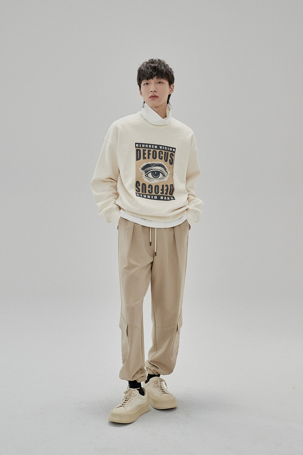 Draping Drawstring Cargo Pants
