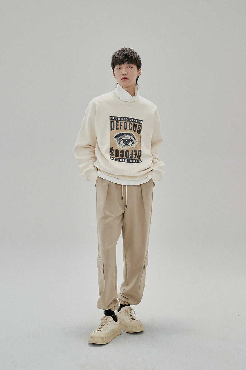 Draping Drawstring Cargo Pants