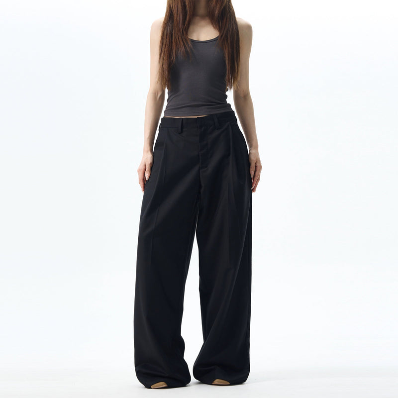 Pleated Wide Leg Dress Pants