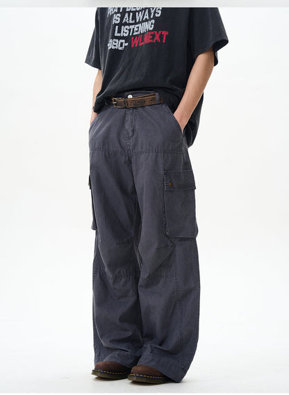 Dark Brown Utility Loose Cargo Pants