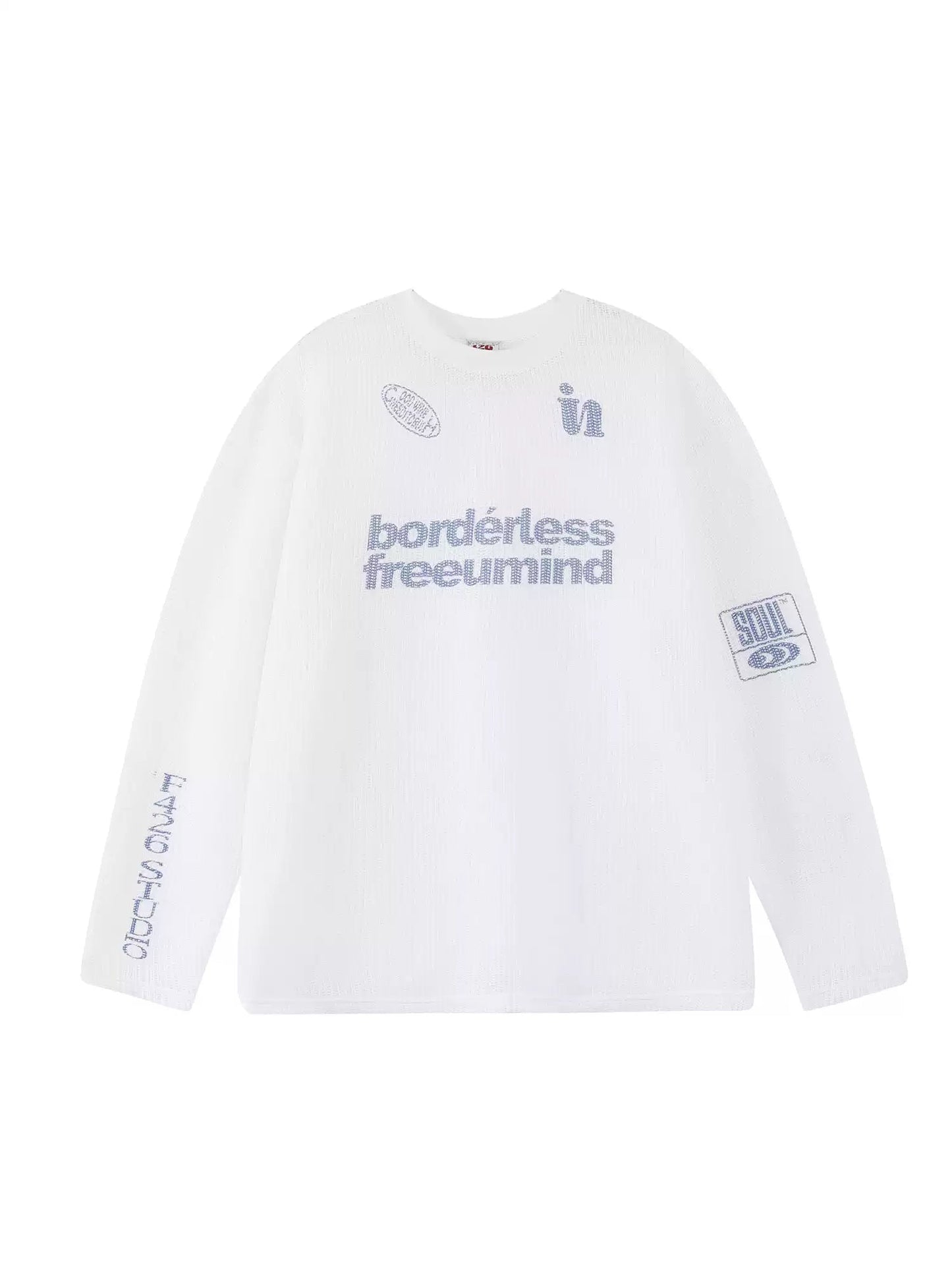 T-shirt With Hollow Letter Print