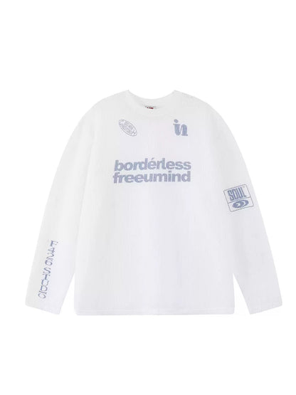 T-shirt With Hollow Letter Print