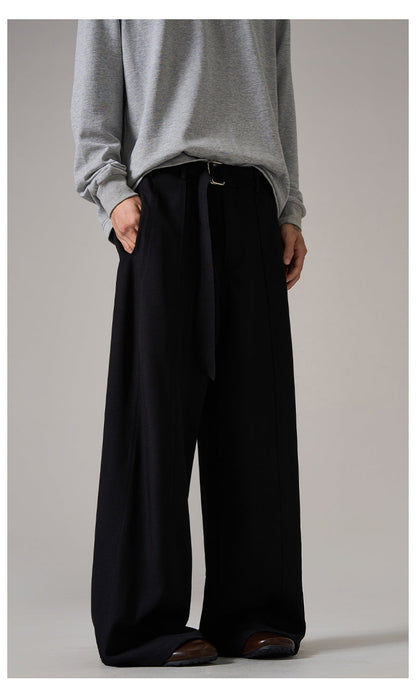 Brown Relaxed Wide Leg Pants