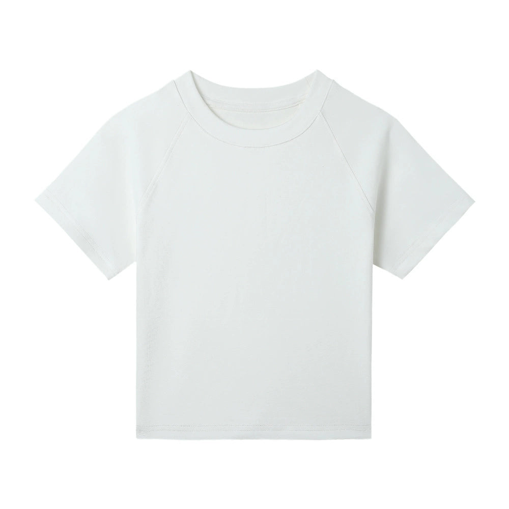 Color Regular Shoulder Short Sleeve T-shirt