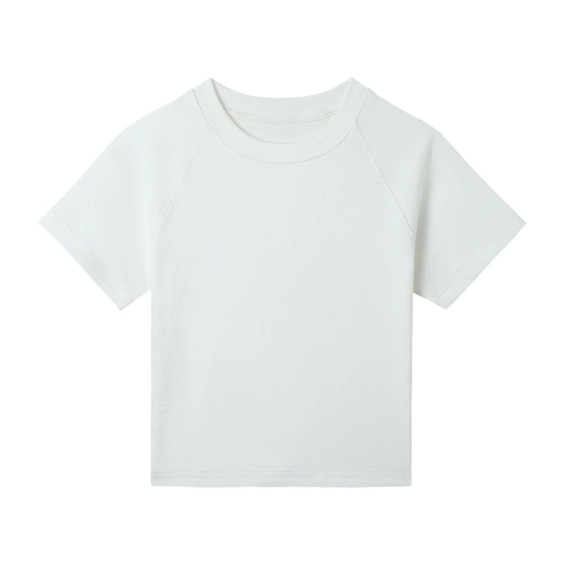 Color Regular Shoulder Short Sleeve T-shirt