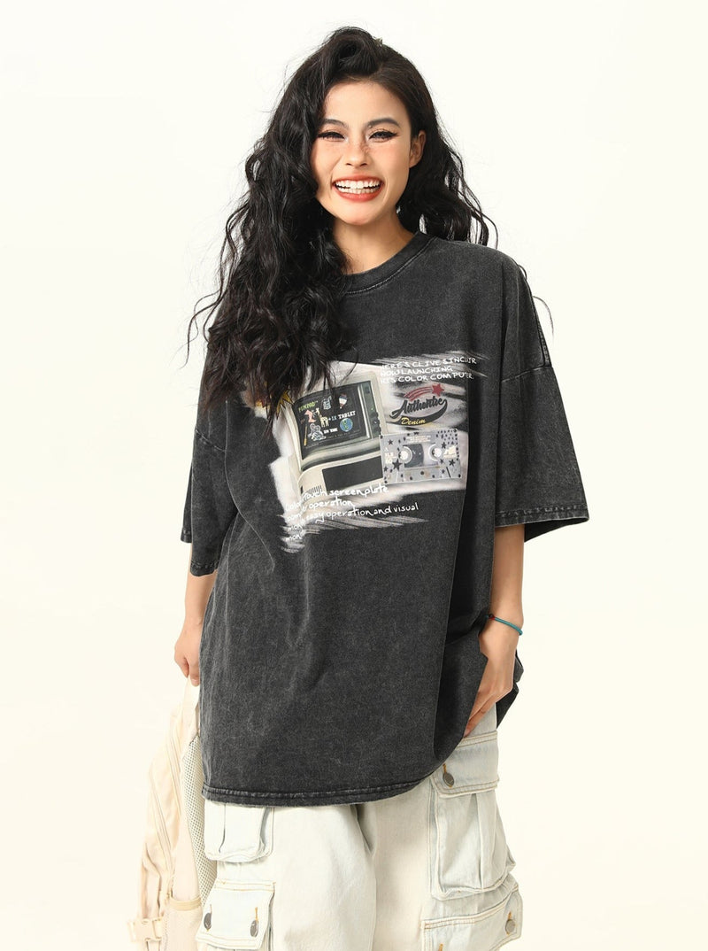 Retro Game Oversized T-shirt