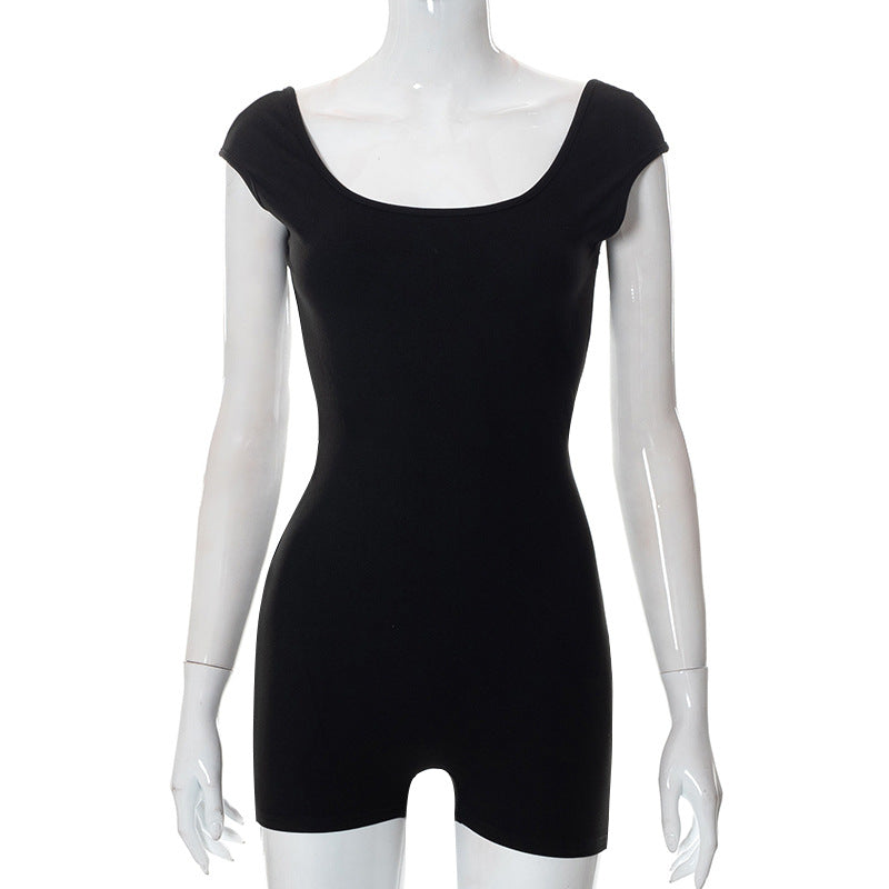 Clothing Spring Summer Sleeveless Bare Back Hip Wrapped Romper