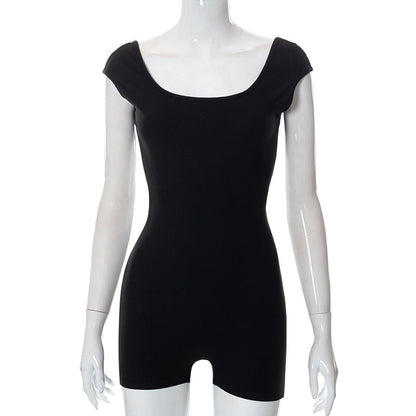 Clothing Spring Summer Sleeveless Bare Back Hip Wrapped Romper