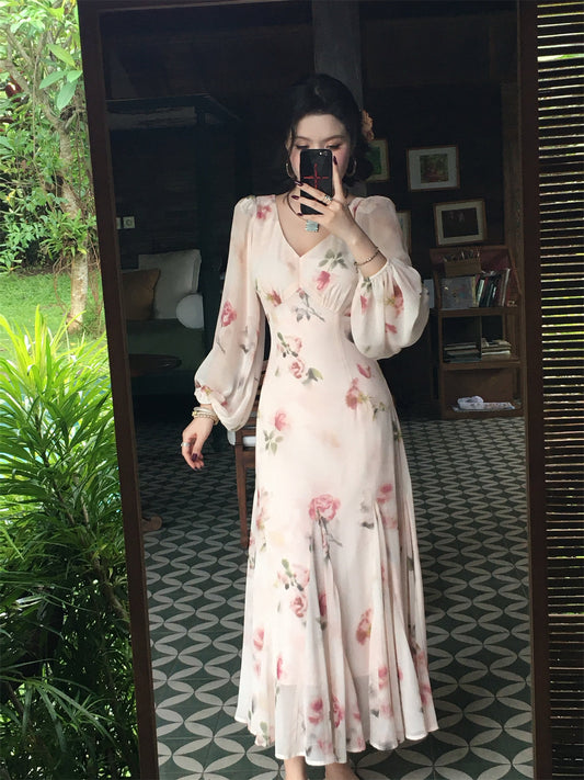 Soft Peach Mist Maxi Dress Gentle Romantic Look for Springsummer Gunne Sax Dress