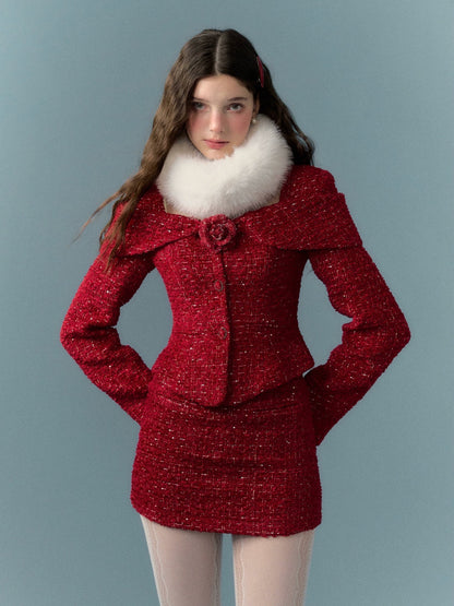 Woven Shag Retro Tweed Set