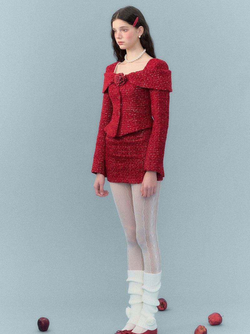 Woven Shag Retro Tweed Set
