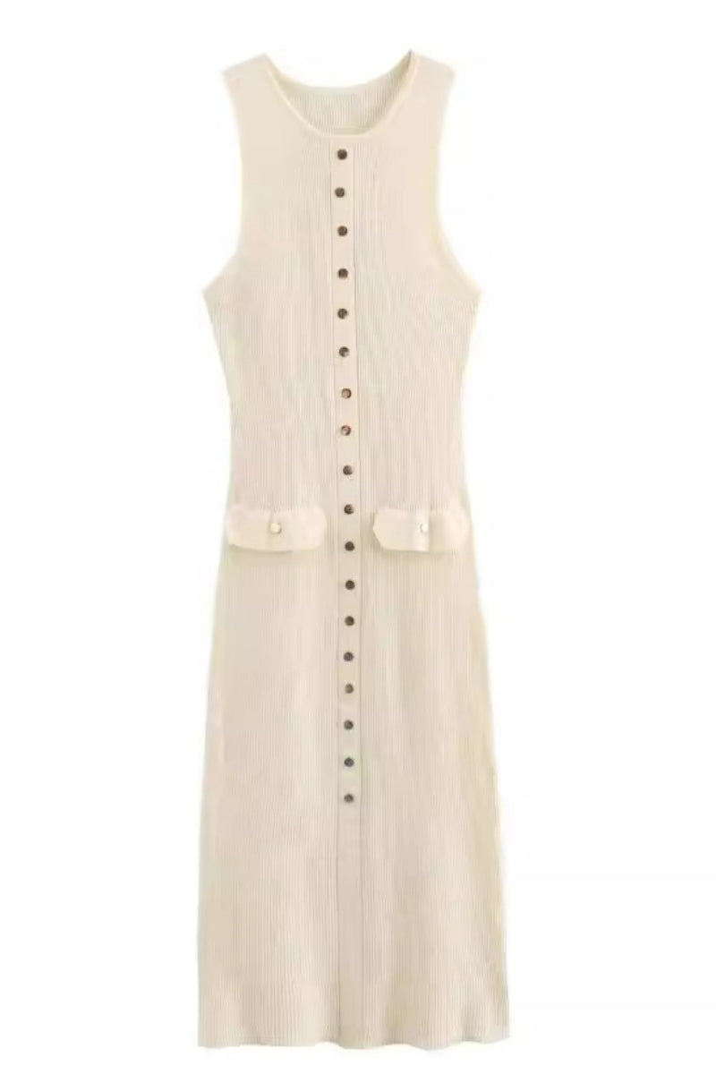 Color Knitted Dress