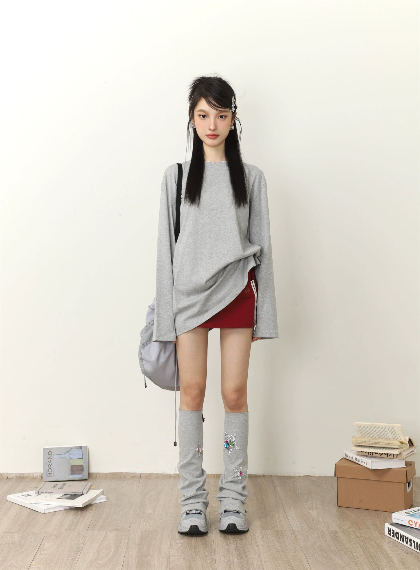 Color Loose Long Sleeve T-shirt