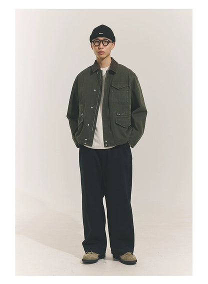 Wide-leg Straight Pantsx