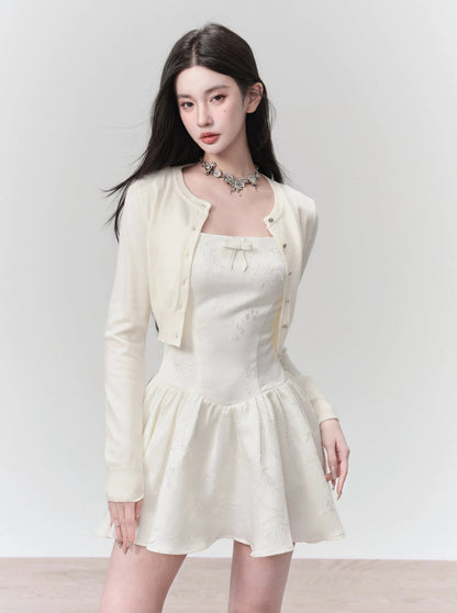 Tie-strap Fit and Flare Mini Dress