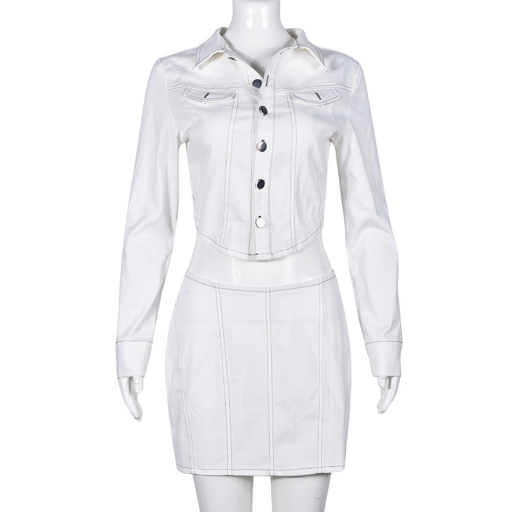 Summer Overall Short Skirt Two Piece Set Clothing